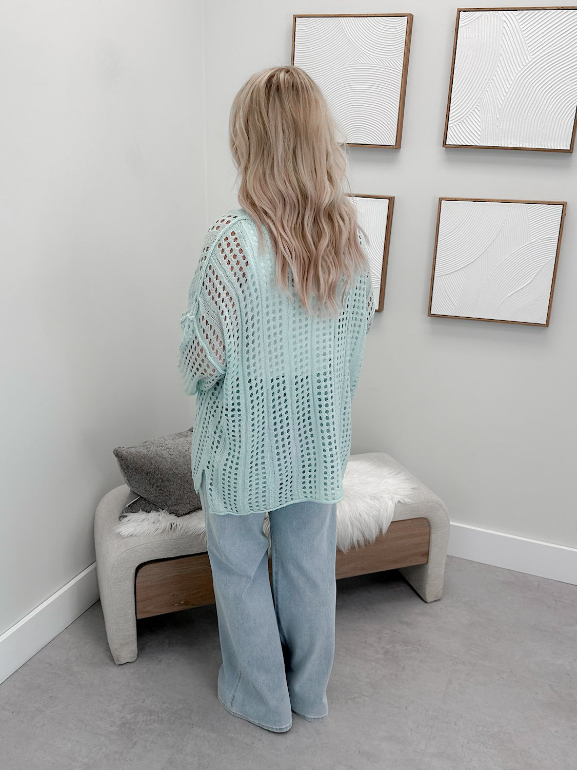 Charmain Cardigan in Mint