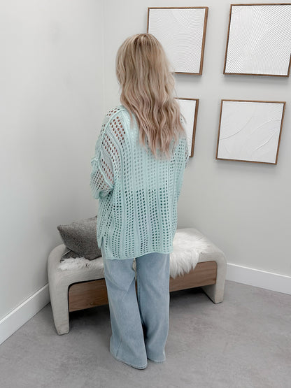 Charmain Cardigan in Mint