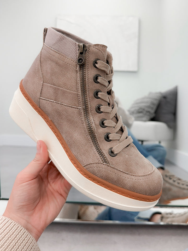 Camden Sneaker Wedge in Mushroom by Blowfish