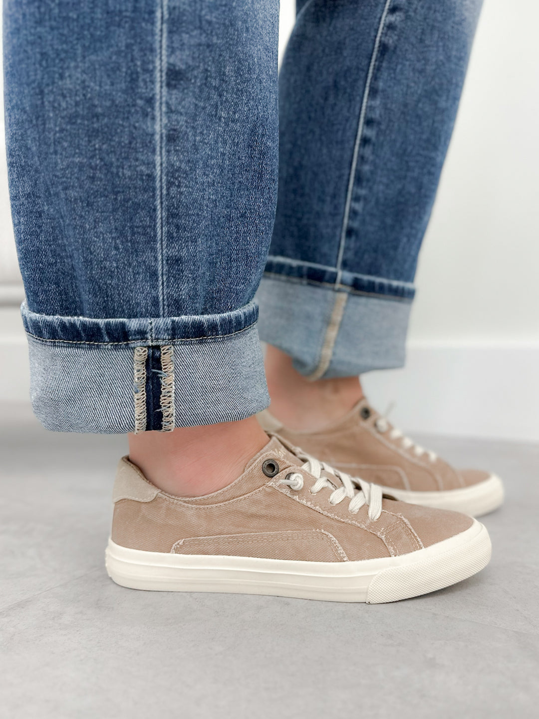 Martina Slip on Sneaker in Desert Khaki