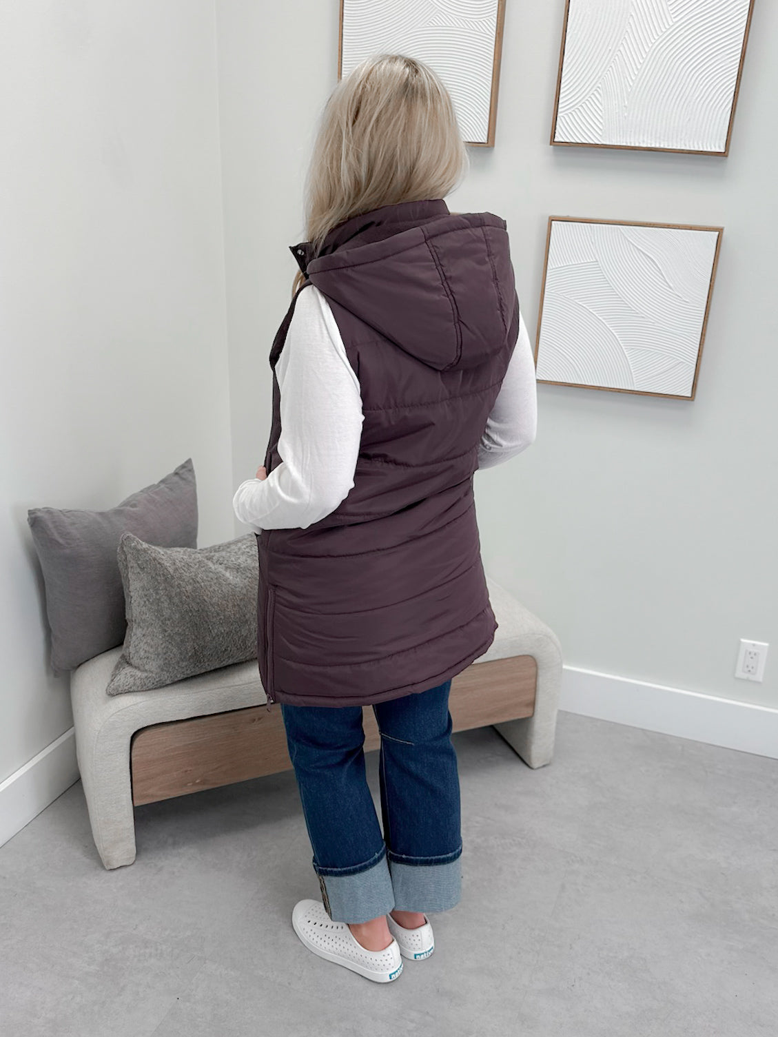 609 Vest in Plum by Twenty Nine The Label
