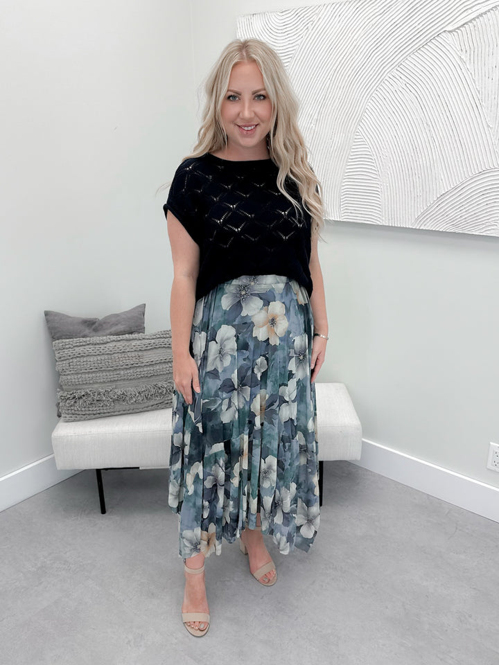 Drea Tulle Skirt in Floral