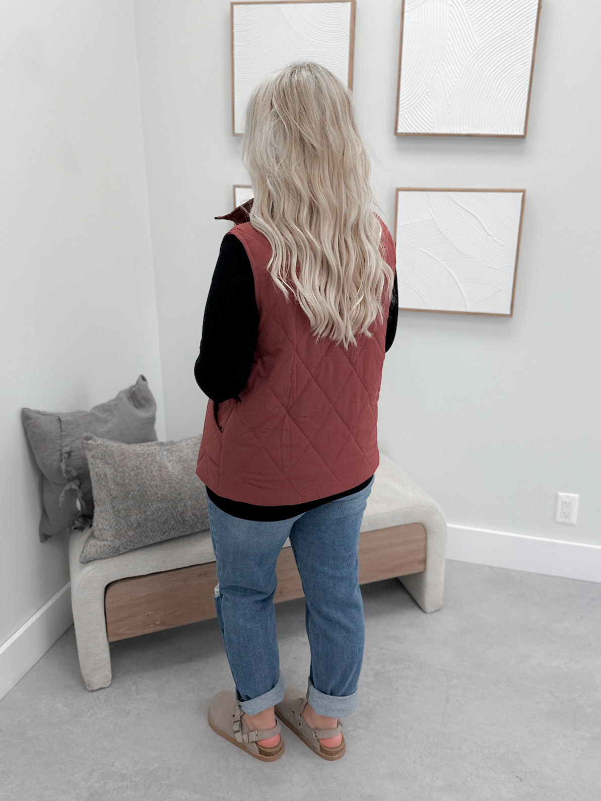 Remy Vest in Burgundy