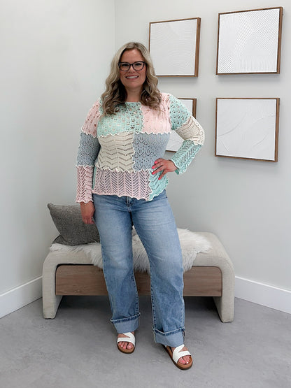 Esme Sweater in Mixed Pastel
