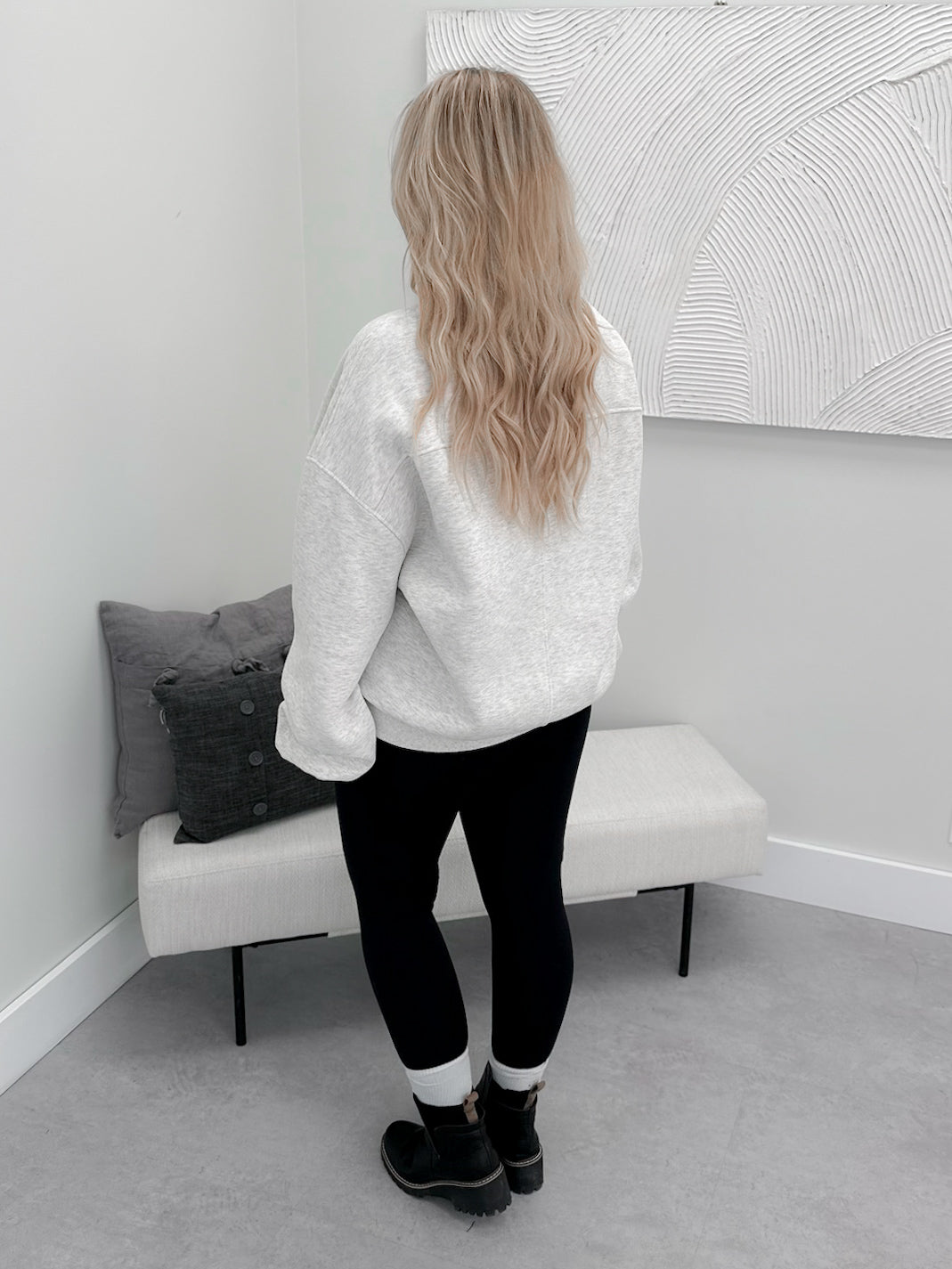 Maren Pullover in Grey