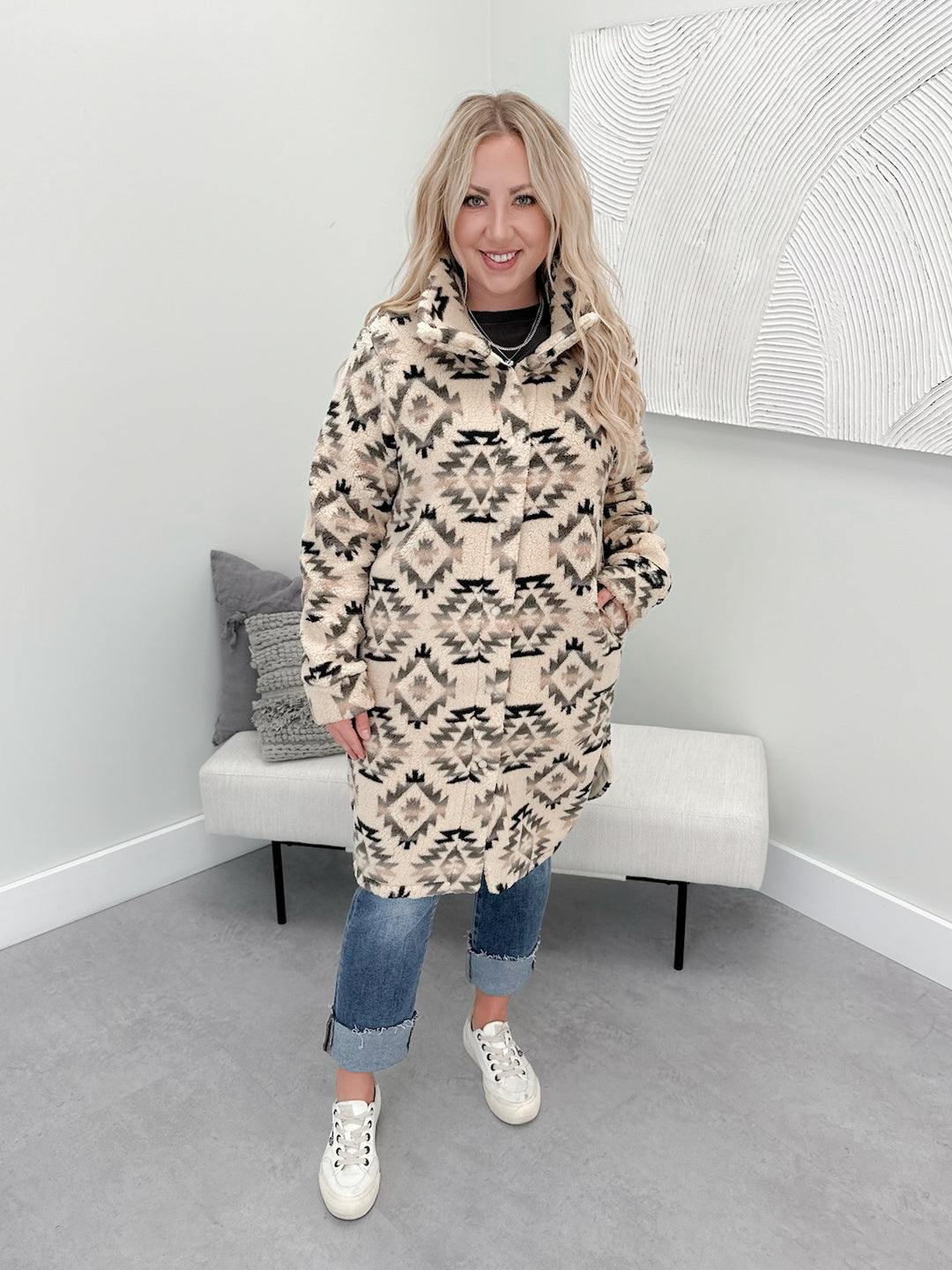 Montana Shacket in Aztec