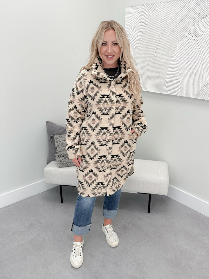 Montana Shacket in Aztec