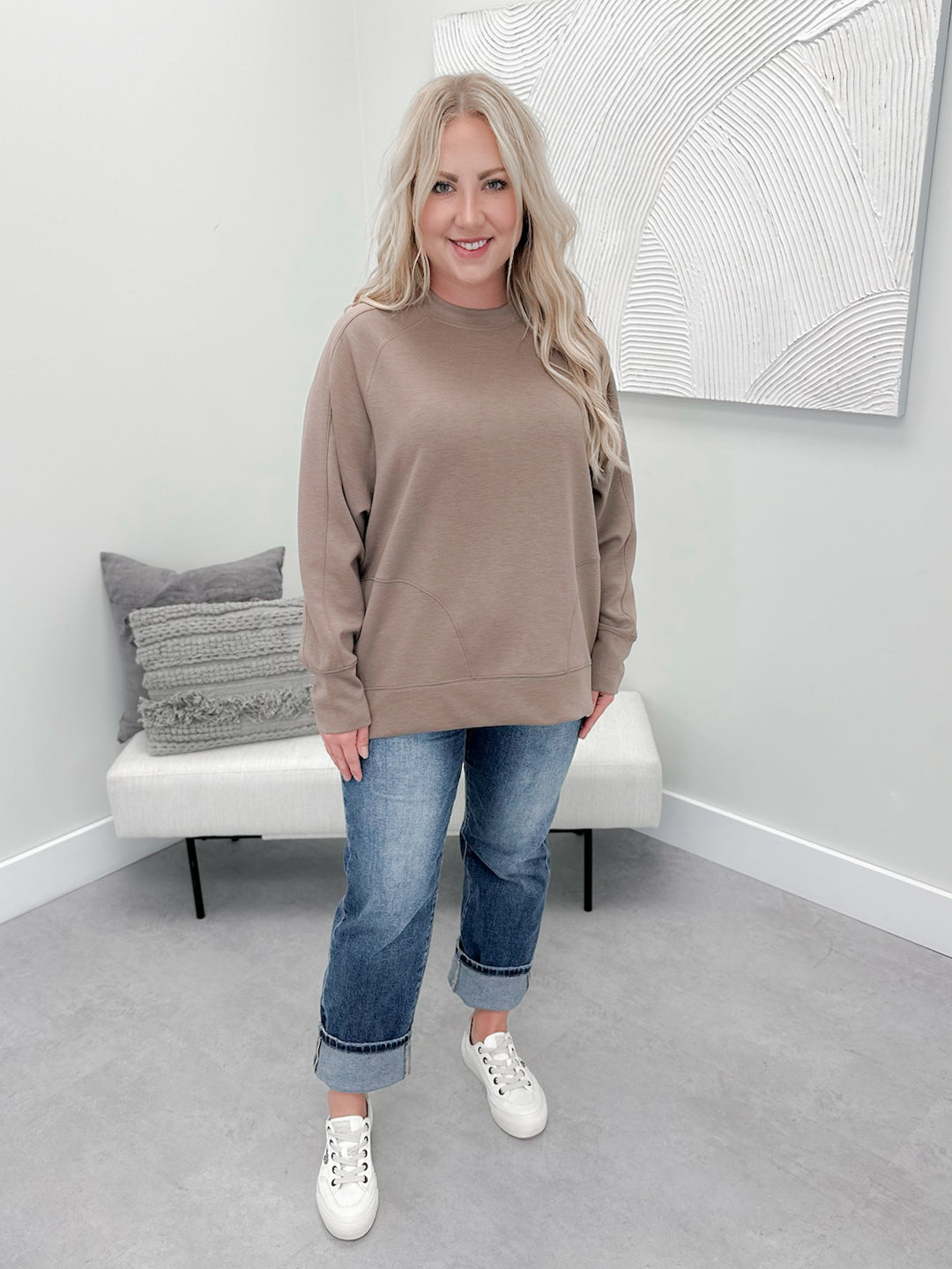 Willow Pullover in Cocoa
