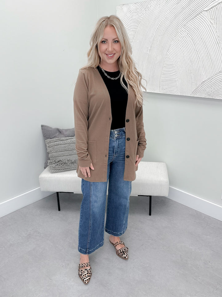 Cori Cardigan in Cocoa