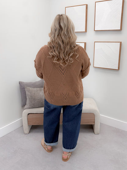 Willow Cardigan in Mocha