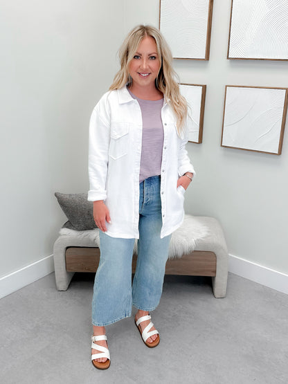 Essen Shacket in White