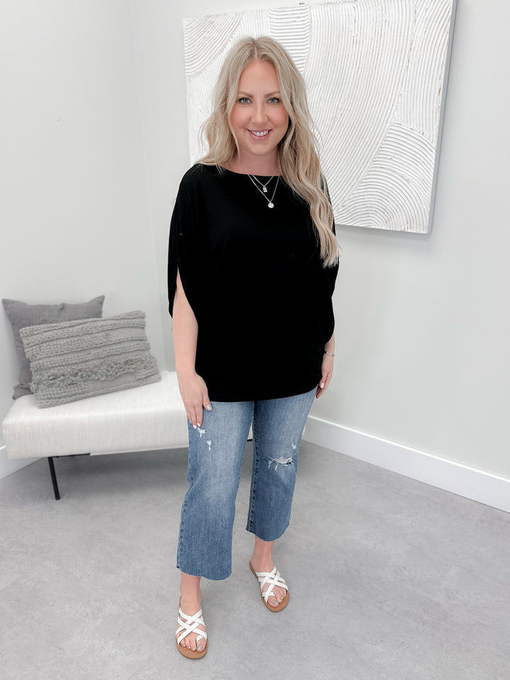 Darcy Dolman Top in Black by Michelle Mae