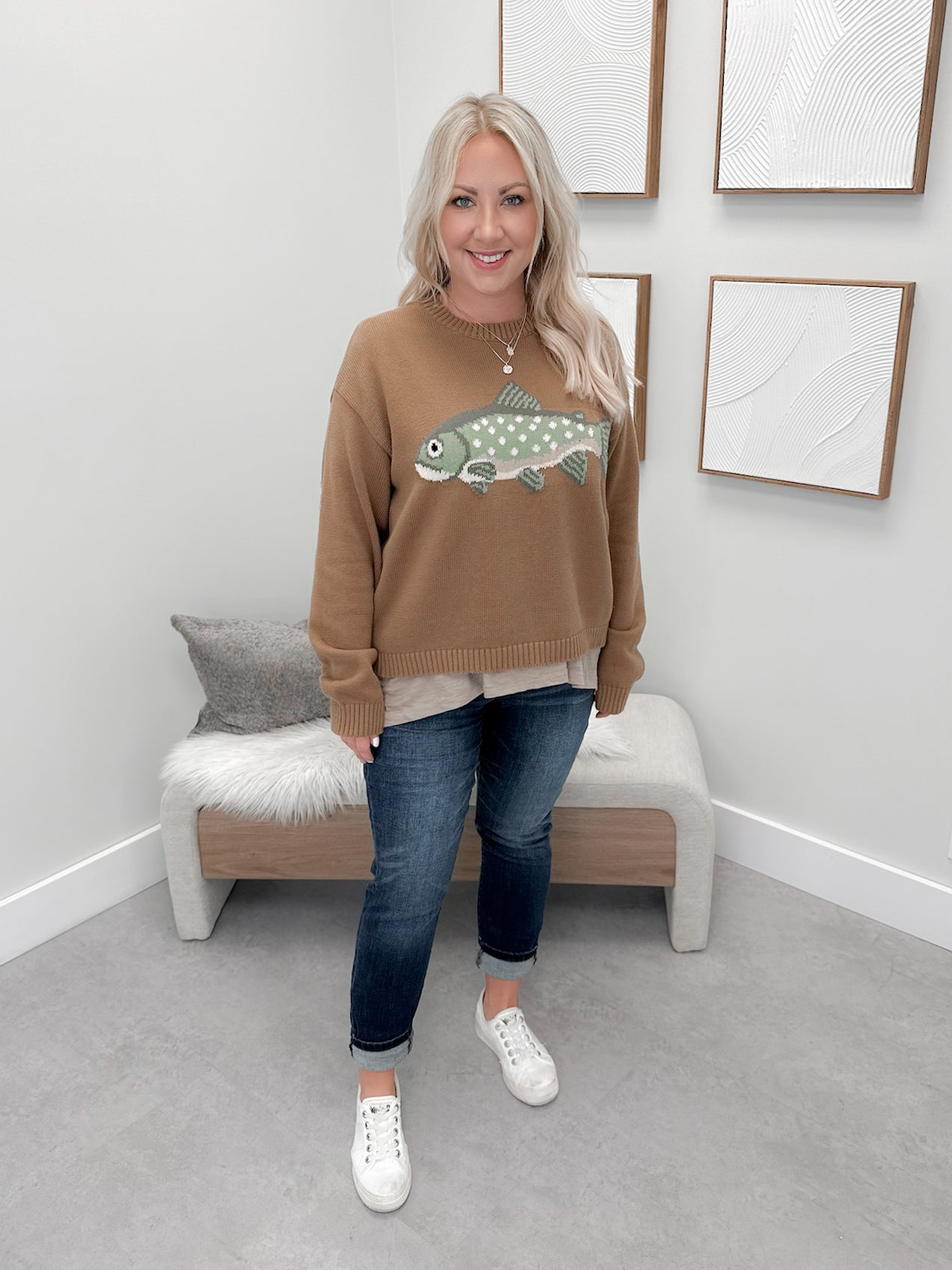 Trout Sweater in Mocha