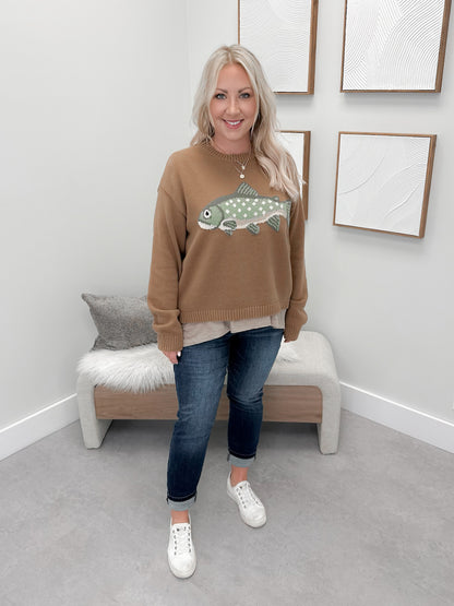 Trout Sweater in Mocha