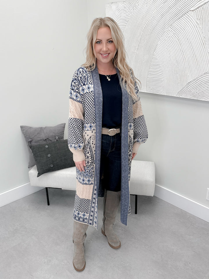 Casa Coatigan in Navy