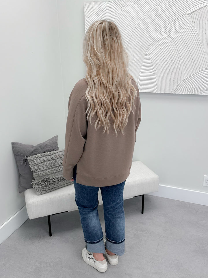 Willow Pullover in Cocoa