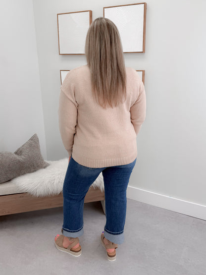 Kiera Cardigan in Cloud Pink