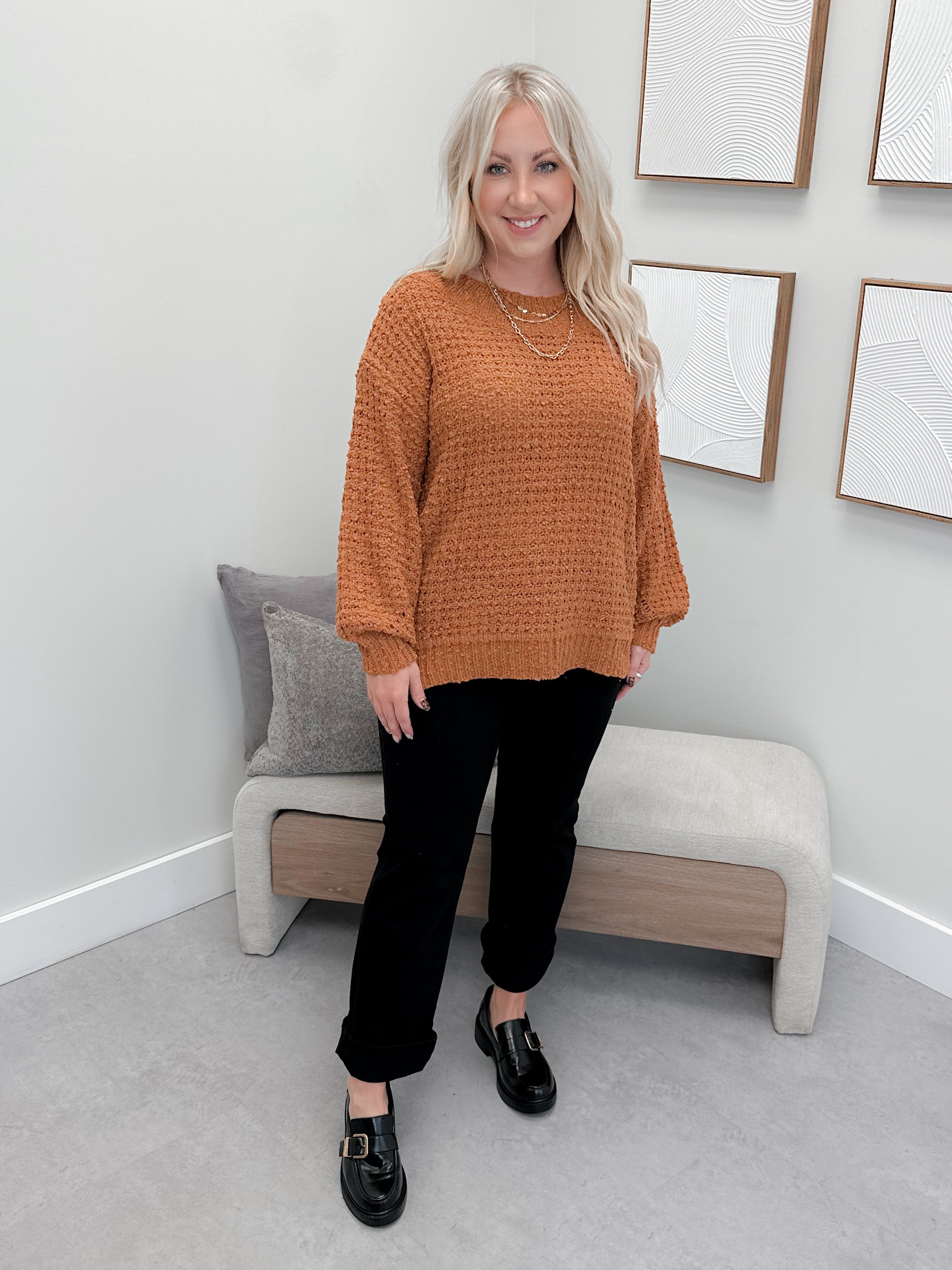 Gail Sweater in Camel