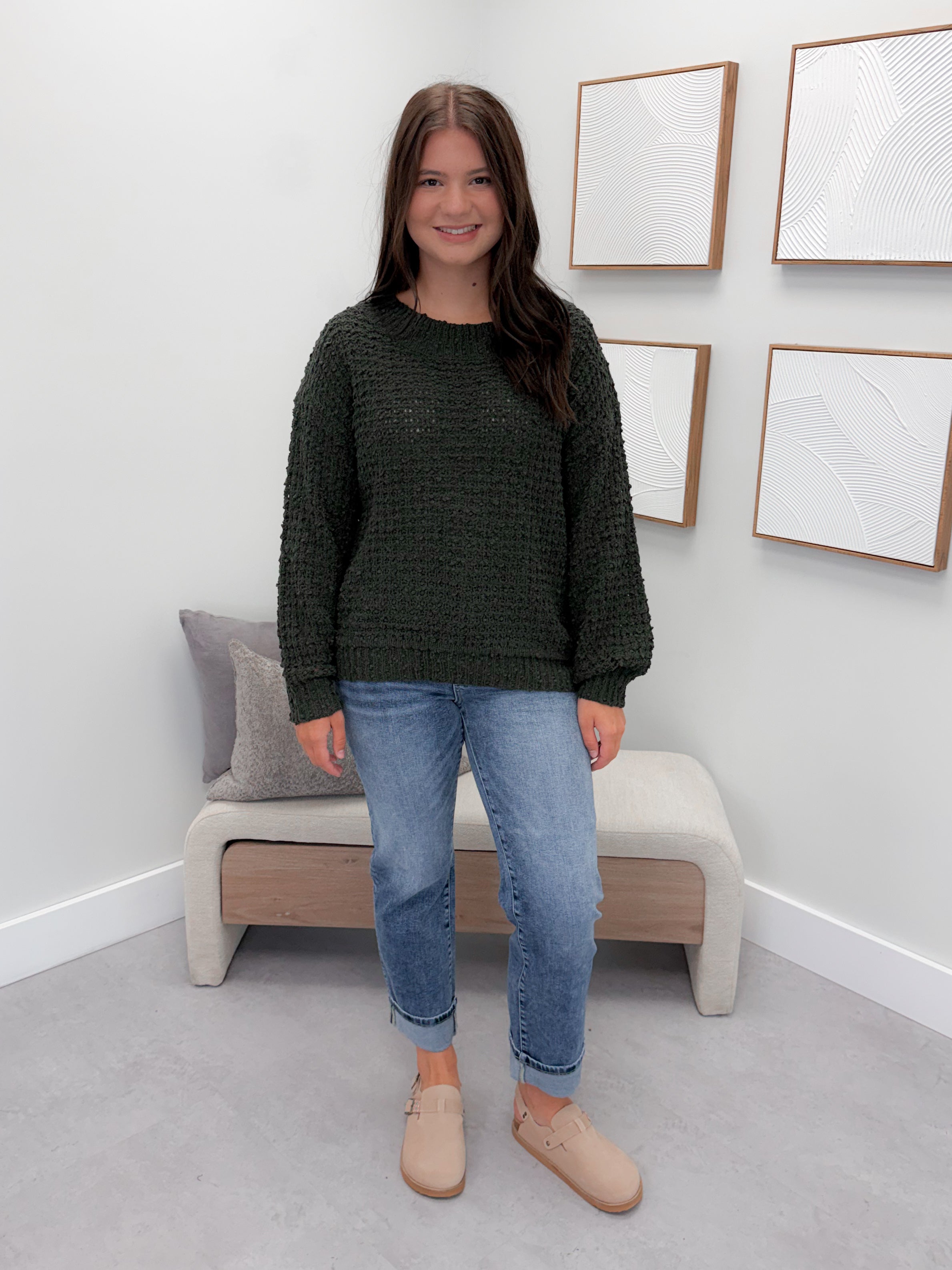 Gail Sweater in Olive