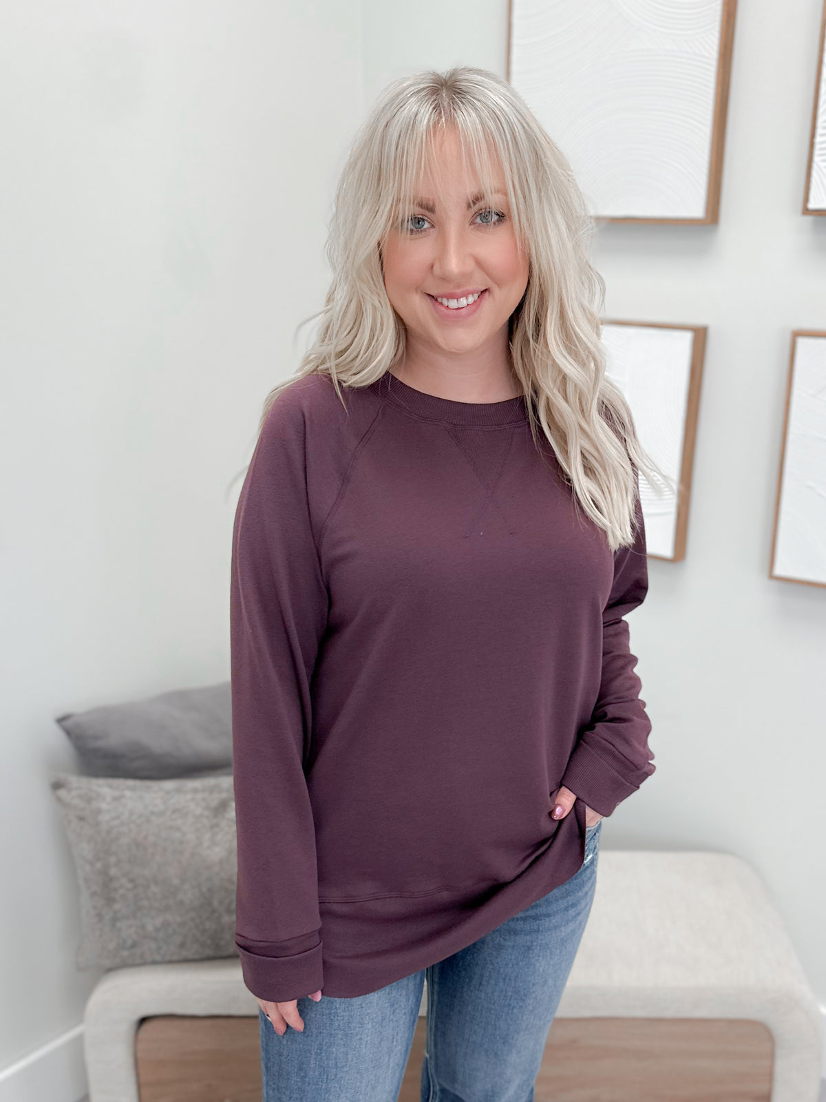 707 Long Sleeve in Plum by Twenty Nine The Label