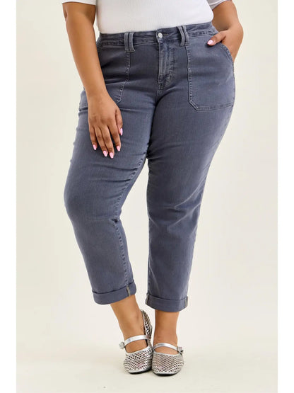 Aurora Weekender High Rise Jeans in Vintage Indigo by Judy Blue