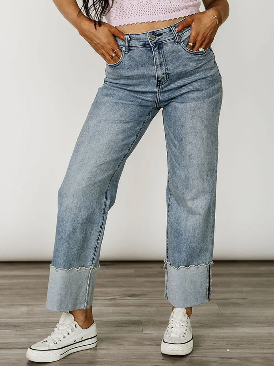 606 Denim Scalloped by Ampersand Avenue