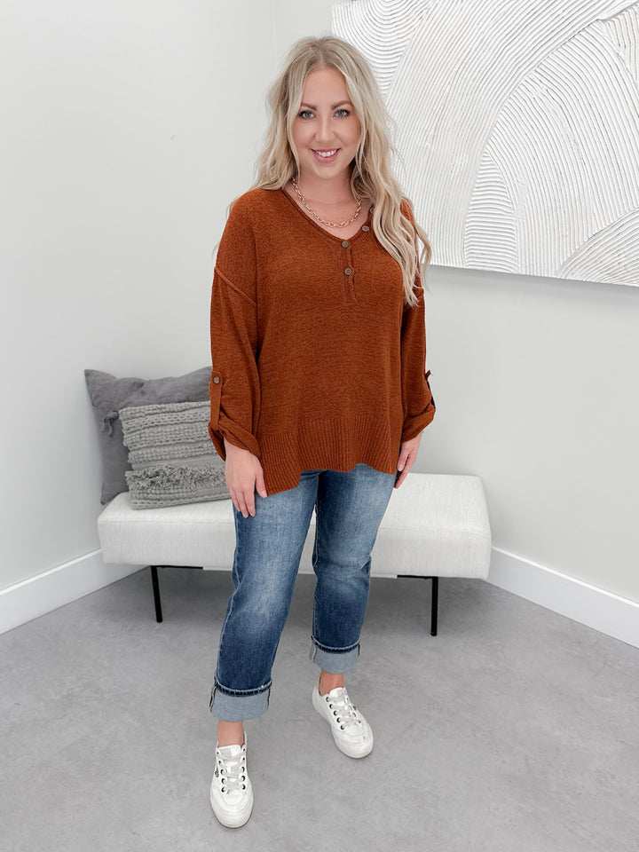 Alani Sweater in Rust