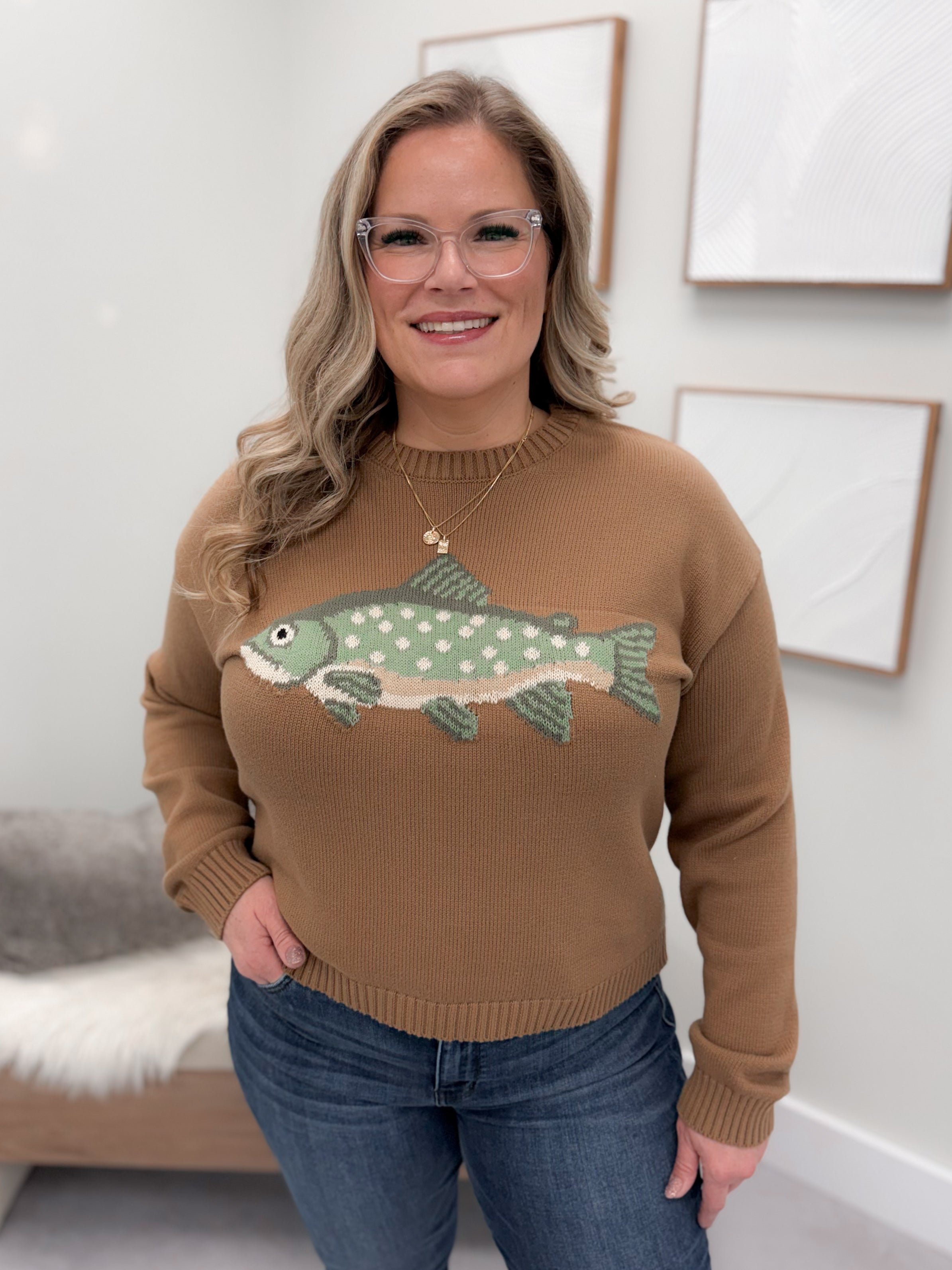 Trout Sweater in Mocha