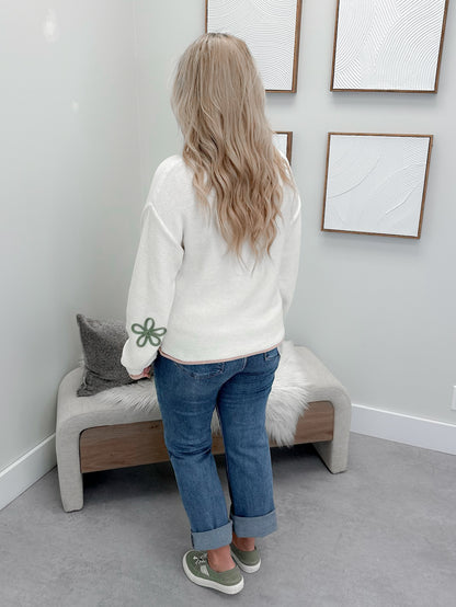 Zoe Sweater in Cream