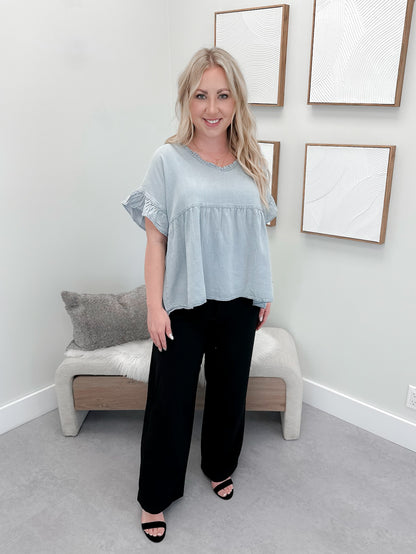 Jinxs Top in Denim