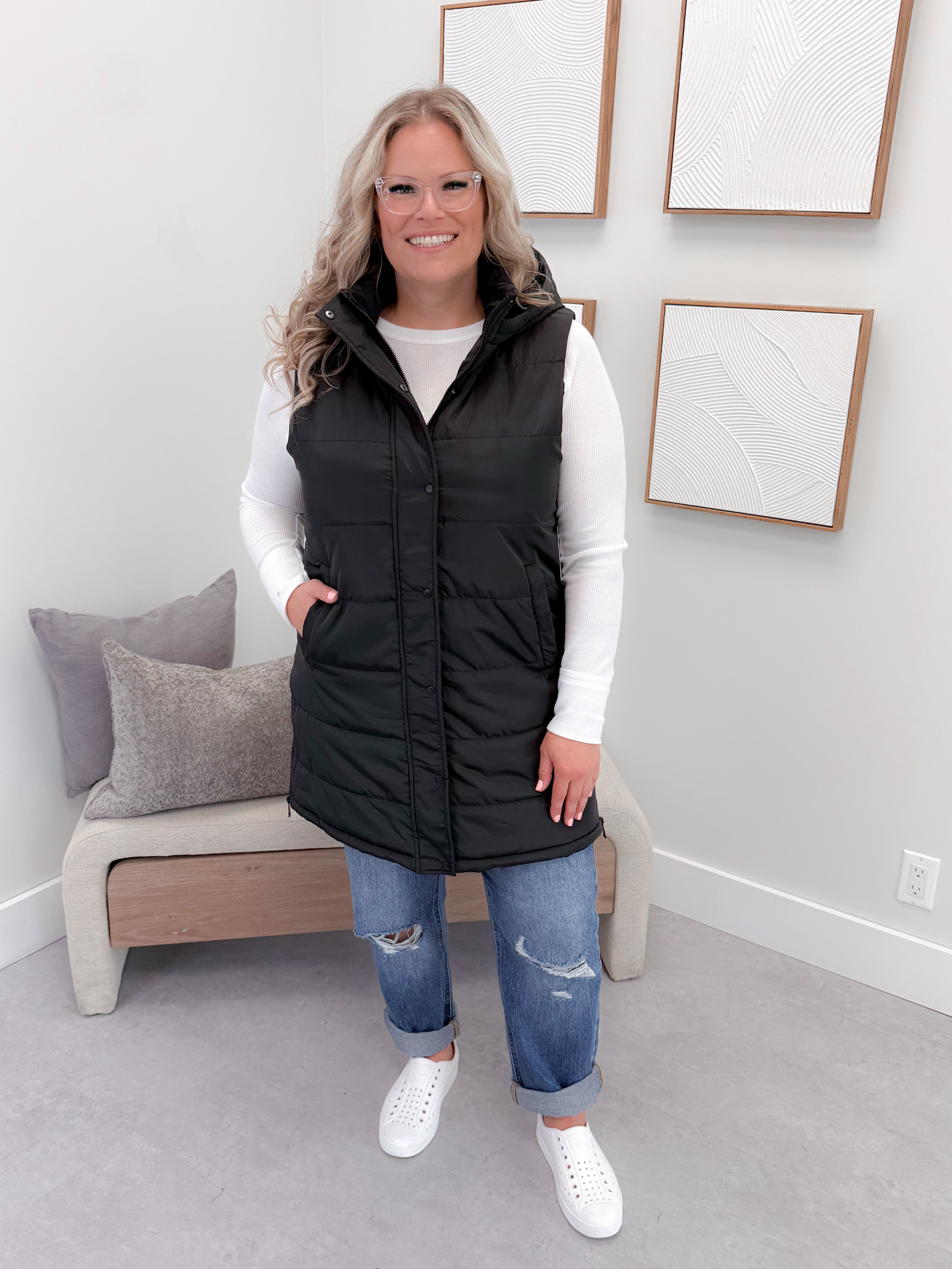 609 Vest in Black by Twenty Nine The Label