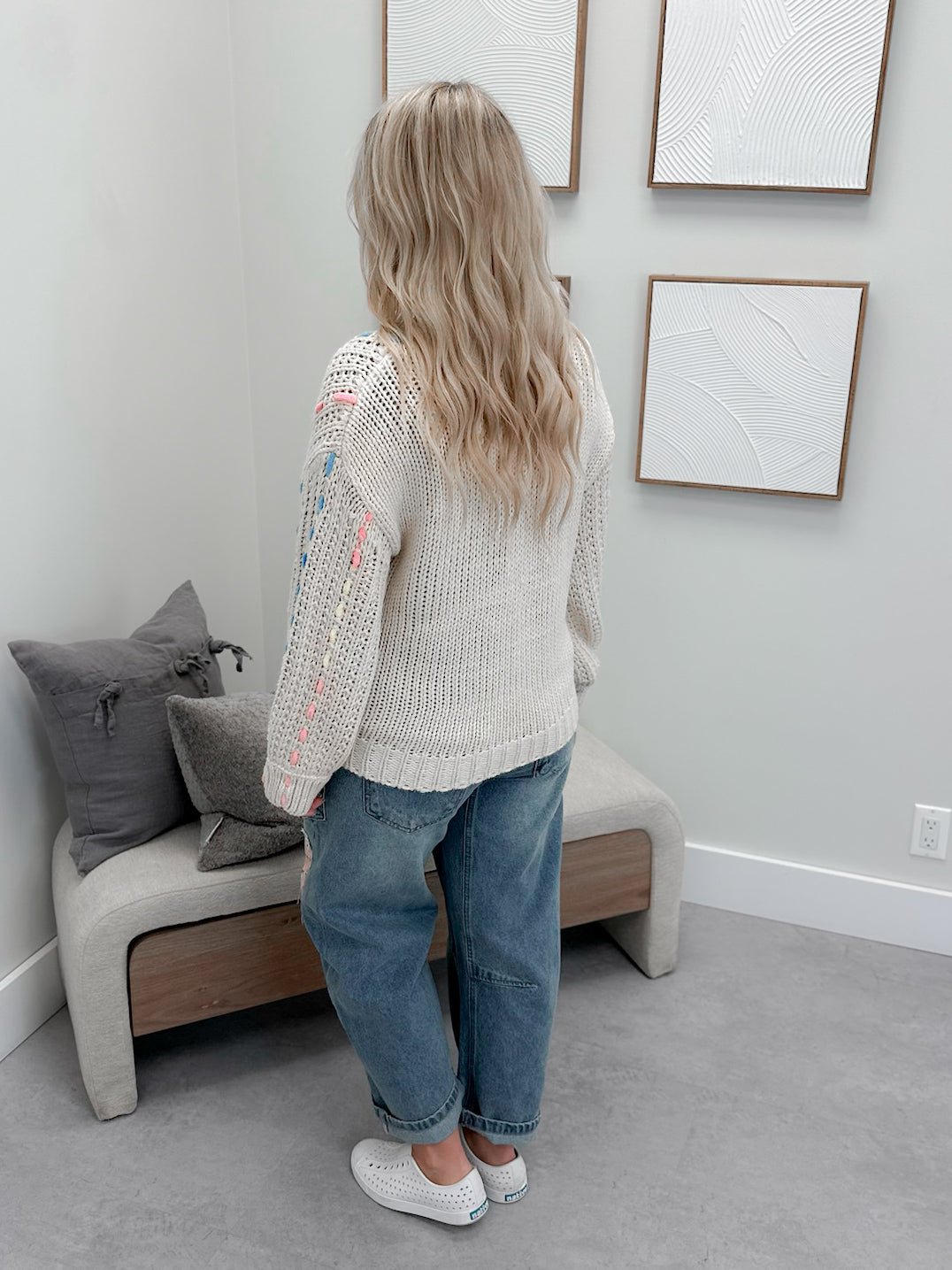 Phoebe Sweater in Cream