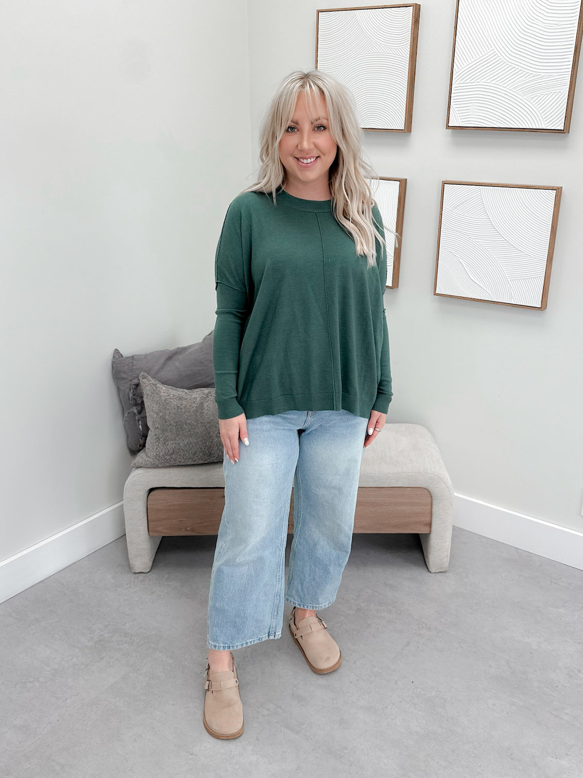 Victoria Sweater in Juniper