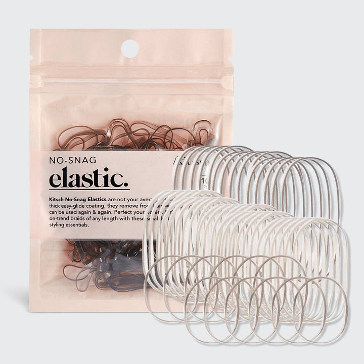 No-Snag Elastic in Brown by Kitsch