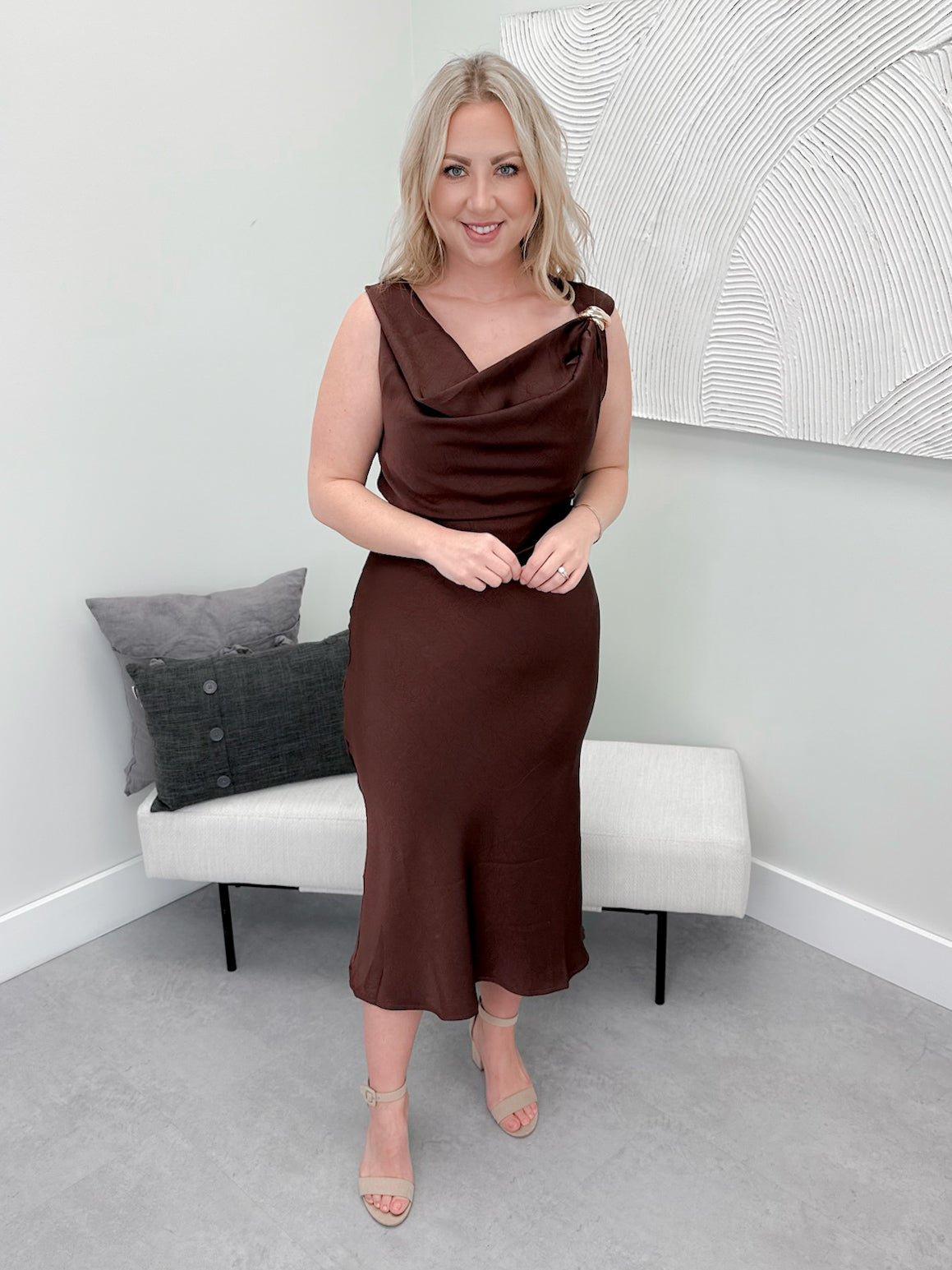 Hot Toddy Dress in Fig