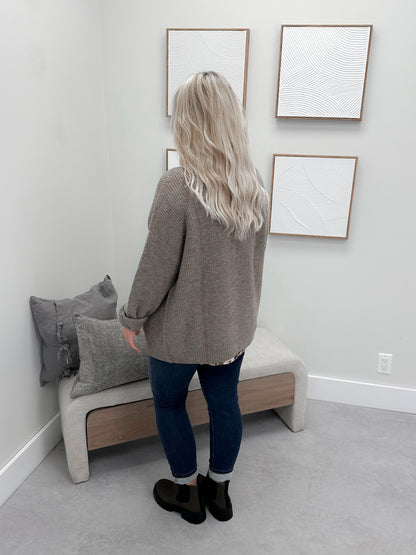 Codi Cardigan in Taupe