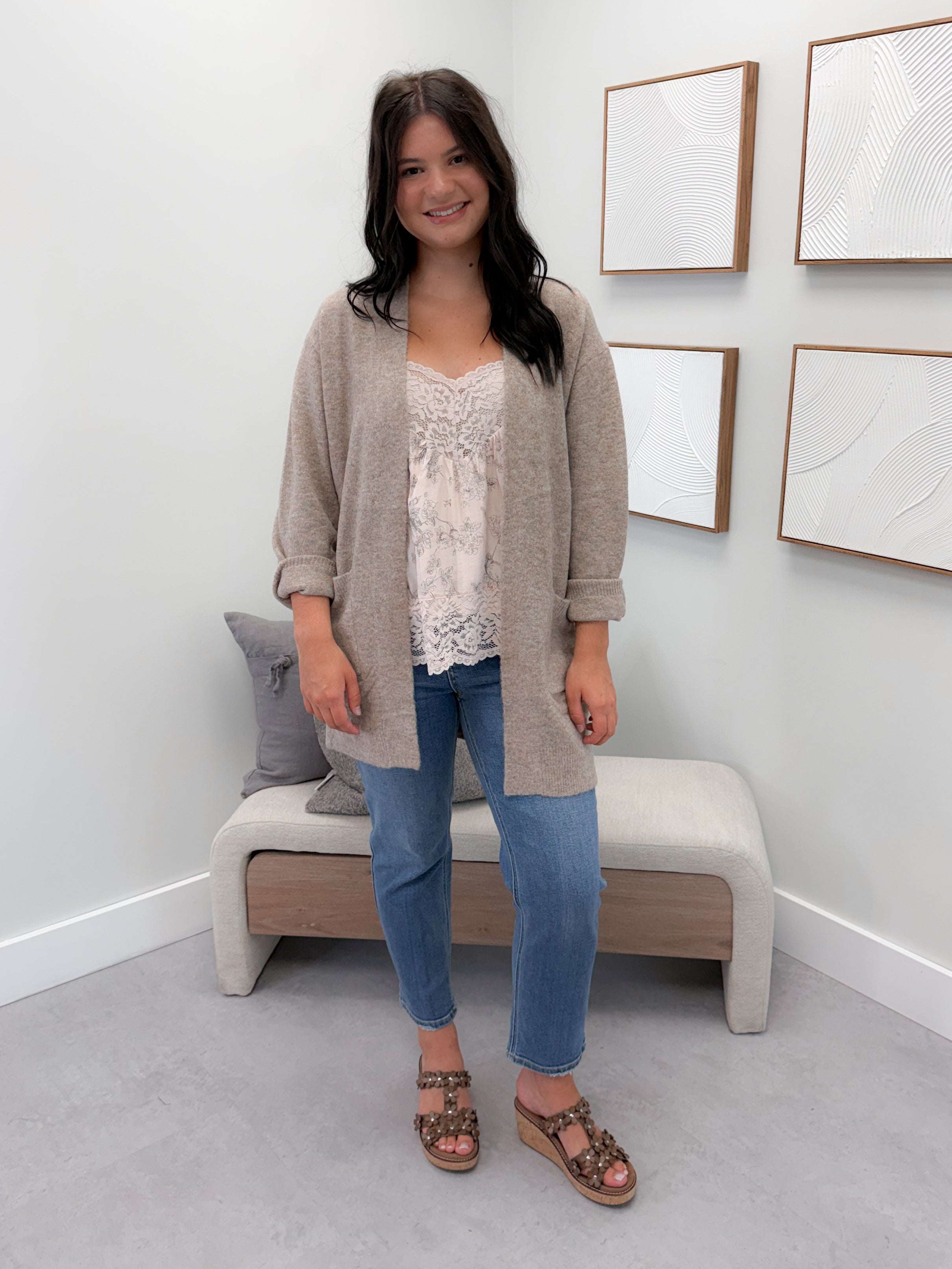 Tabitha Cardigan in Mocha