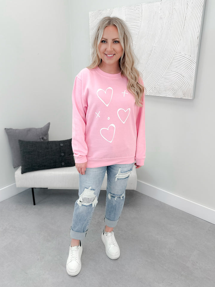 Amour Puffed Pullover in Pink by Ash + Antler