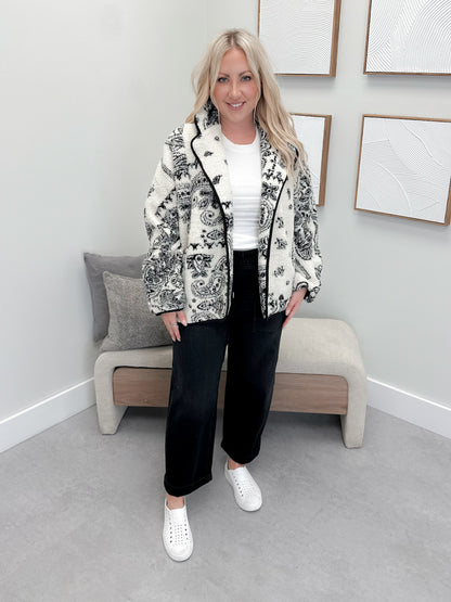Bedford Fleece Jacket in Cream