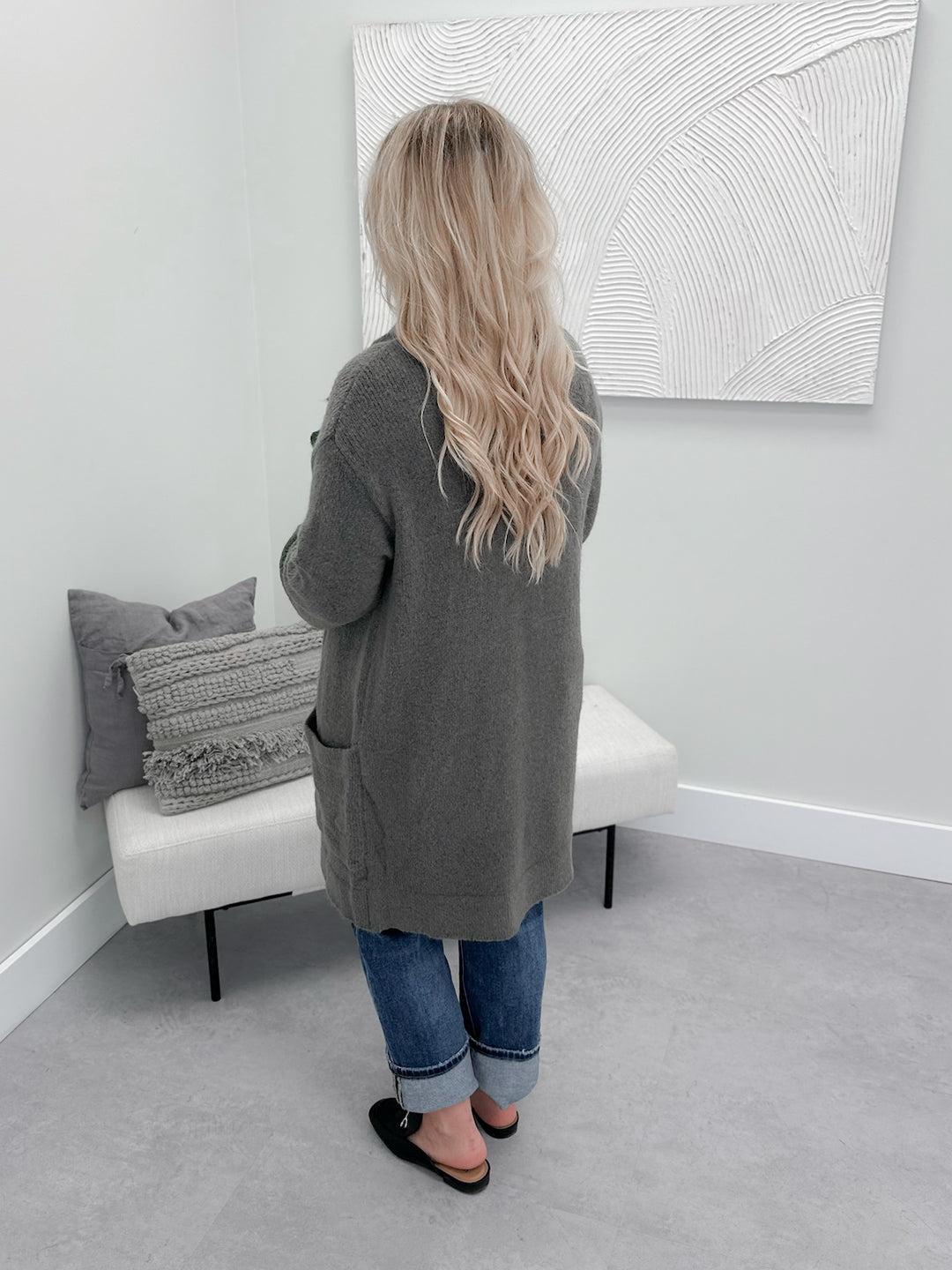 Joss Coatigan in Gunmetal