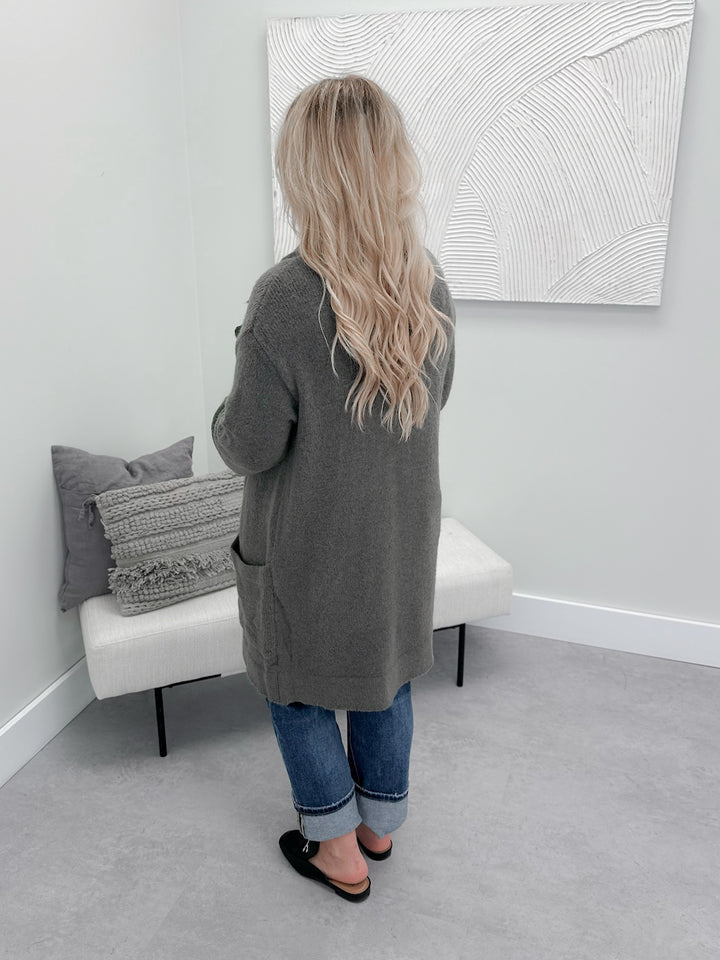 Joss Coatigan in Gunmetal