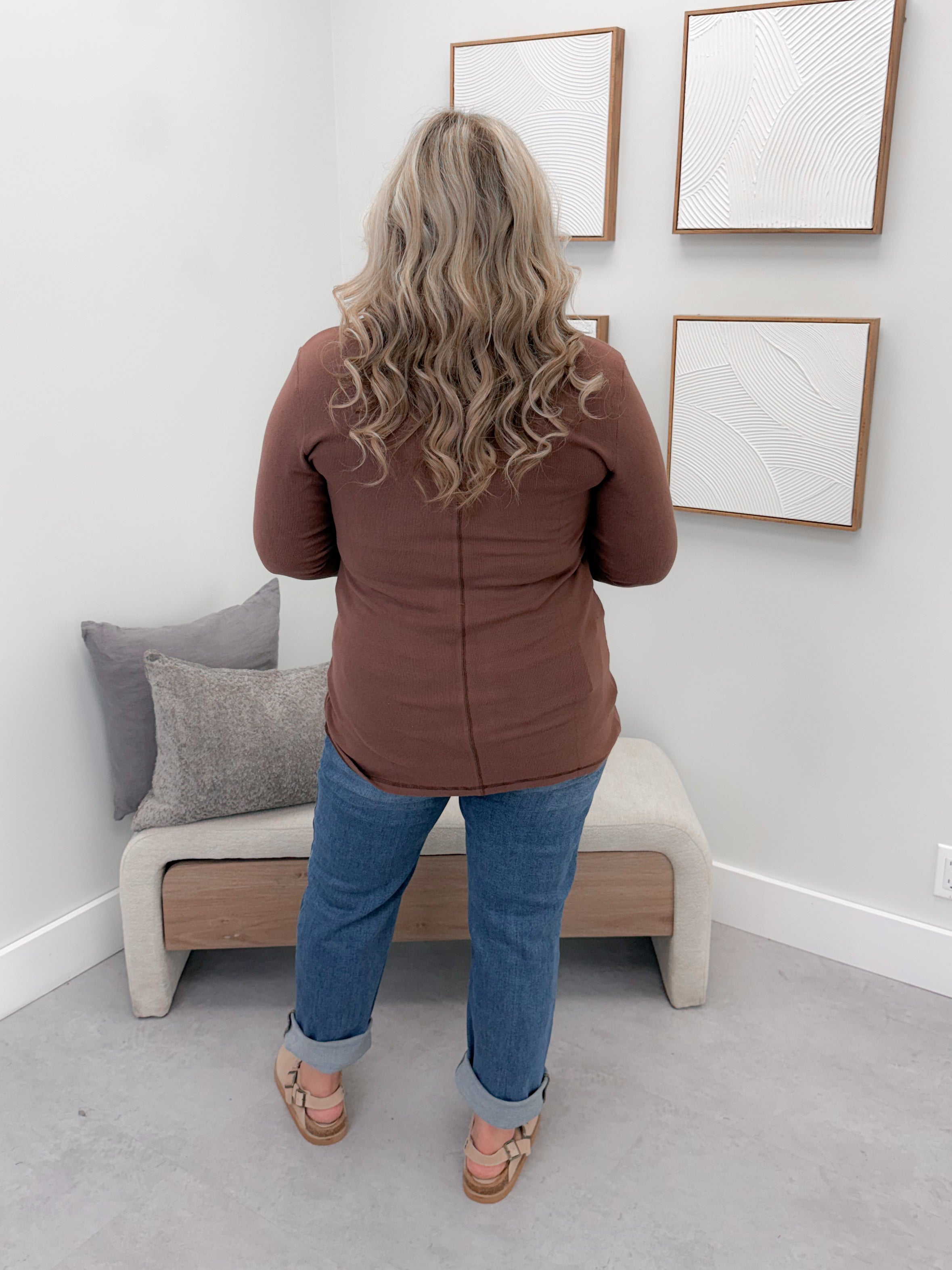 Georgia Long Sleeve in Brown