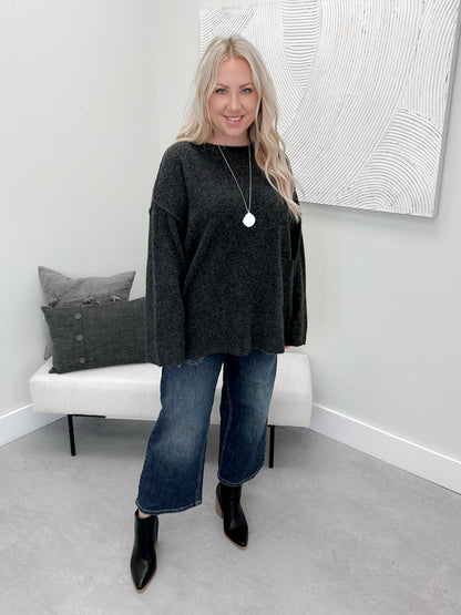 Faith Sweater in Charcoal