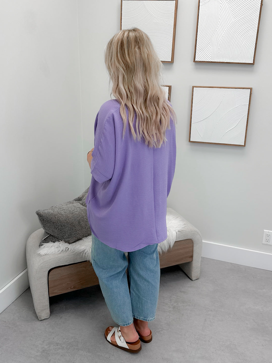 Orla Blouse in Lavender