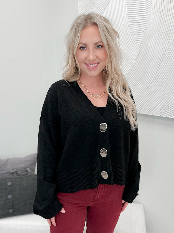 Fling Cardigan in Black