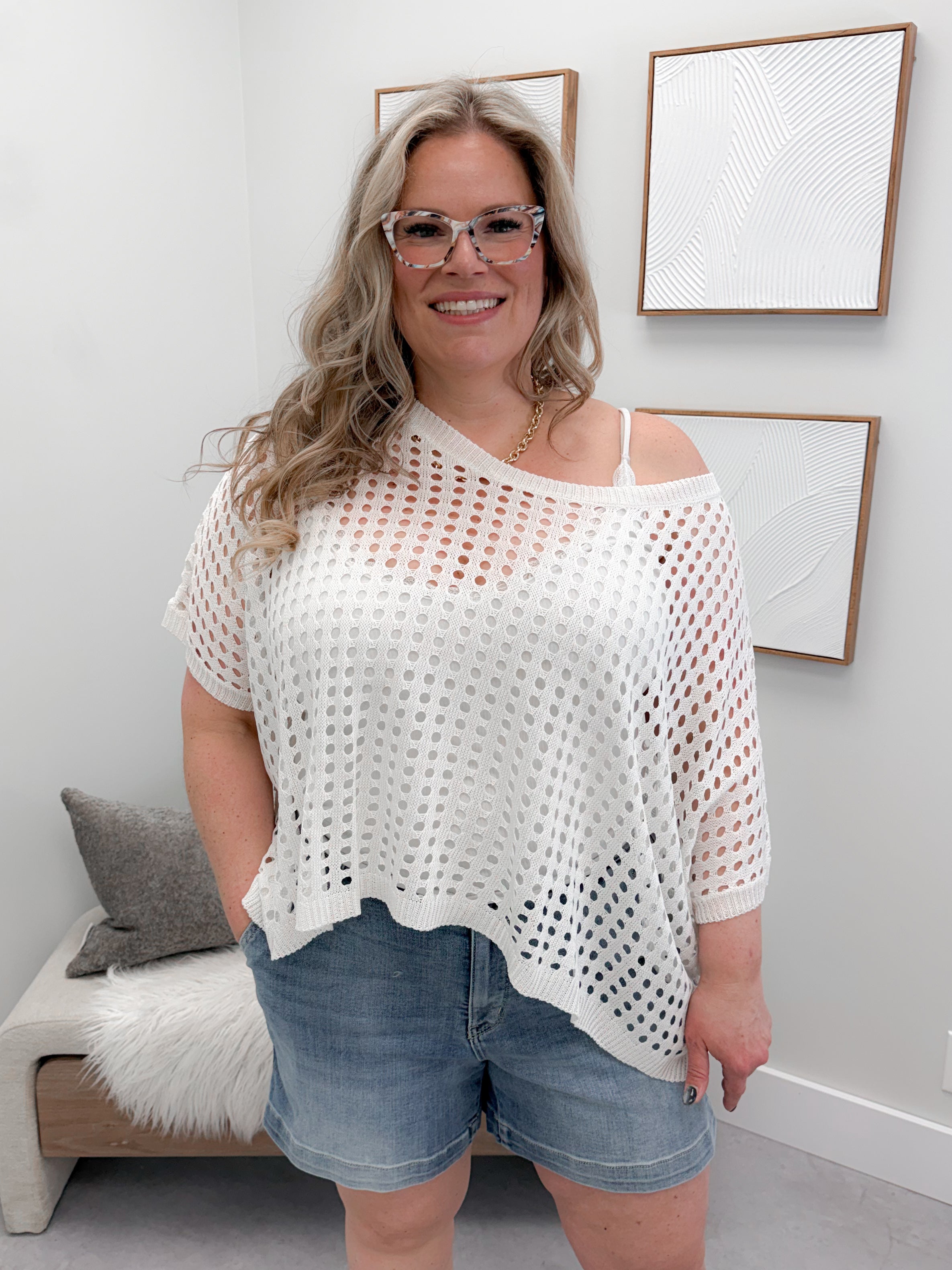 Whisper Sweater in Off White