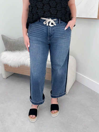 Marla Wide Leg Comfort Waist Jeans by Risen