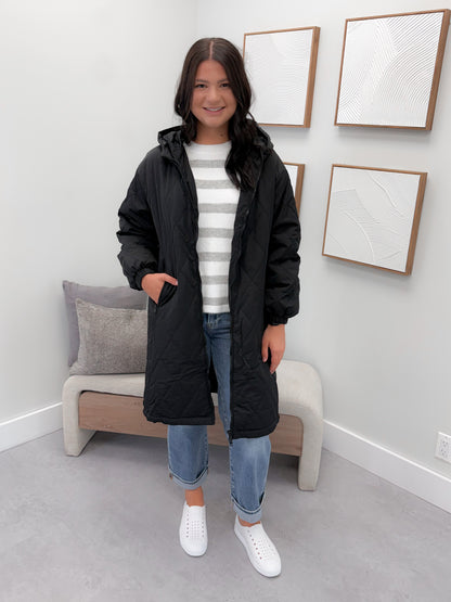 Meadow Quilted Jacket in Black