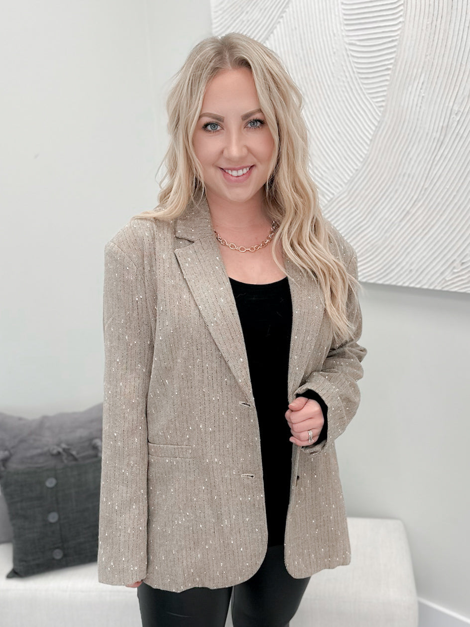 Hazel Blazer in Sand