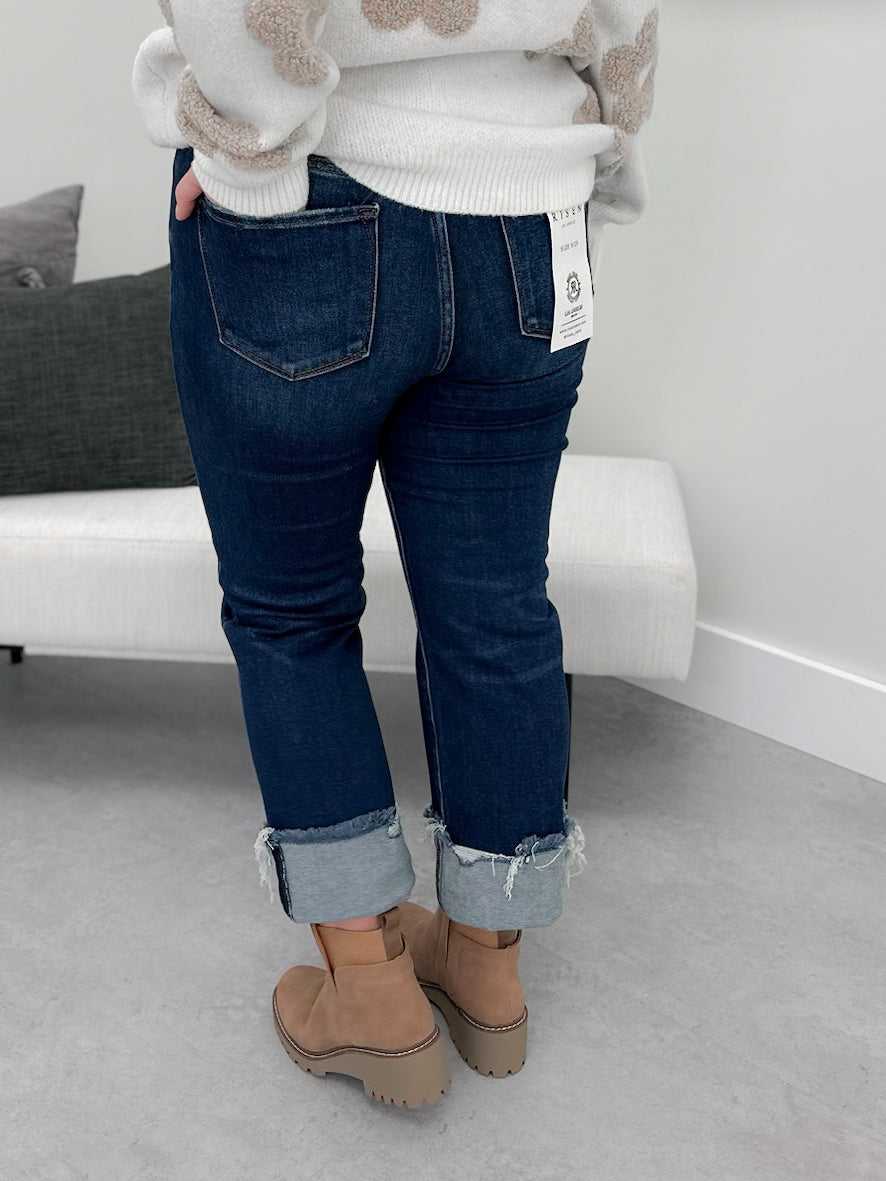 Blythe Tummy Control Jeans in Dark Wash